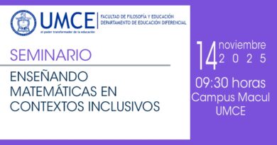Seminario «Enseñando matemáticas en contextos inclusivos» Seminario «Enseñando matemáticas en contextos inclusivos»